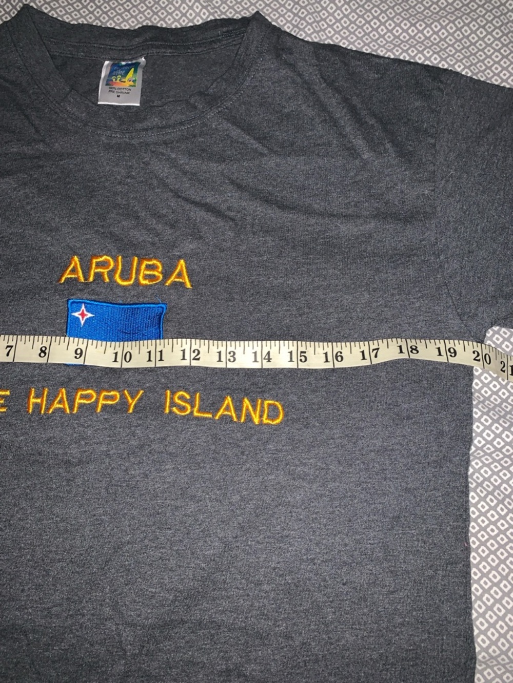 Aruba Tee shirt M- Caribbean Vibe One Happy Island - Picture 3 of 8